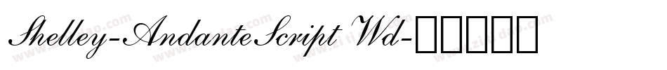 Shelley-AndanteScript Wd字体转换